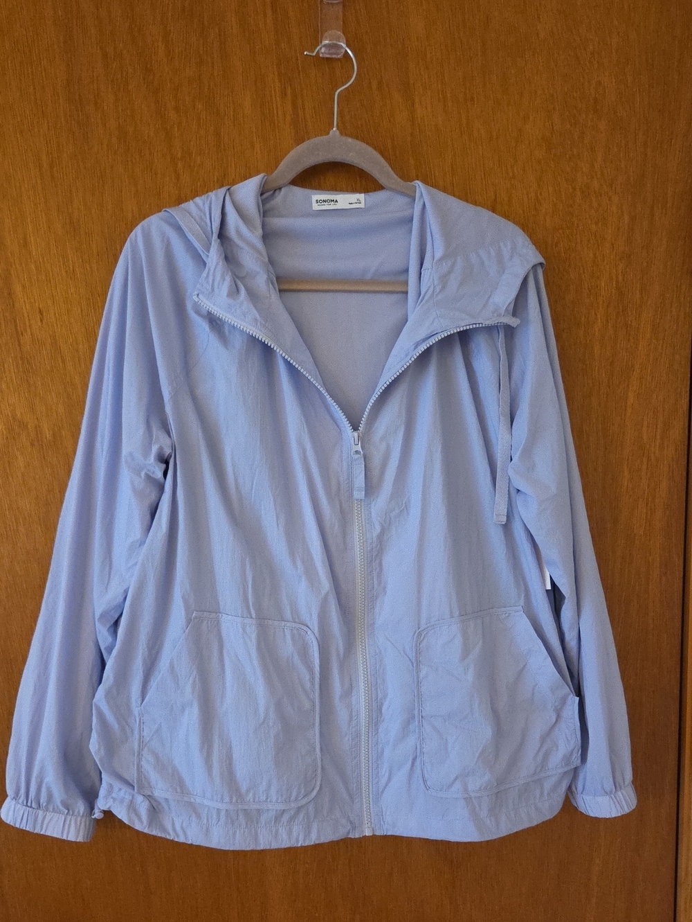 Sonoma Light Blue Hooded Jacket - Size XL